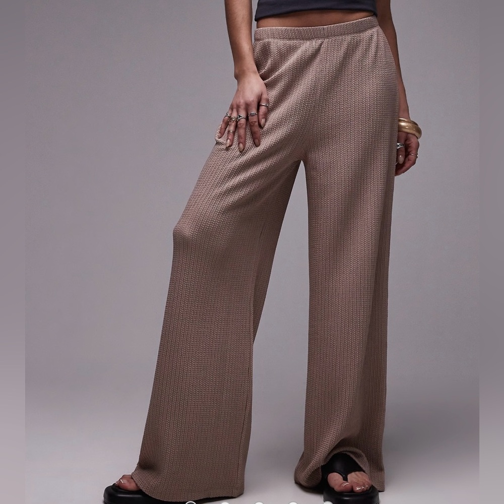 Topshop Casual Plisse Pants - Washed Rose, M, NWT